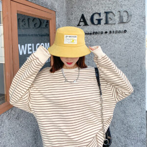 Simple cloth label fisherman hat-yellow - Image 4