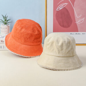 Lady pearl bucket hat - Beige - Image 2