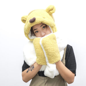 Lovely bear 3-in-1 cap-white - Image 5