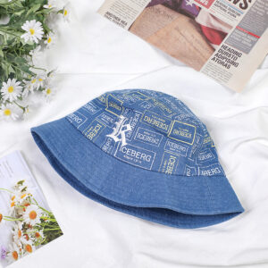 Inwrought printed pattern fisherman hat-light blue - Image 3