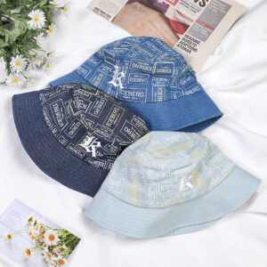Inwrought printed pattern fisherman hat-dark blue - Image 2