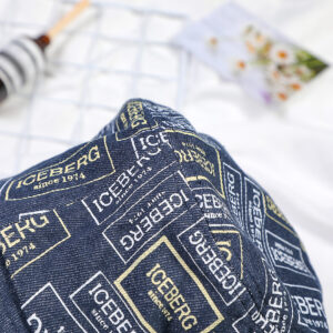 Inwrought printed pattern fisherman hat-dark blue - Image 4