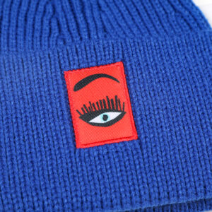 Street style unique knitted hat-blue - Image 3