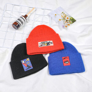 Street style unique knitted hat-blue - Image 4