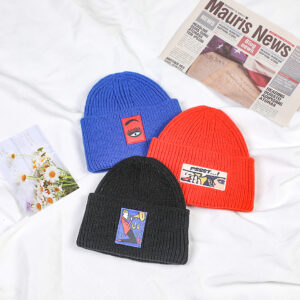 Street style unique knitted hat-blue - Image 5