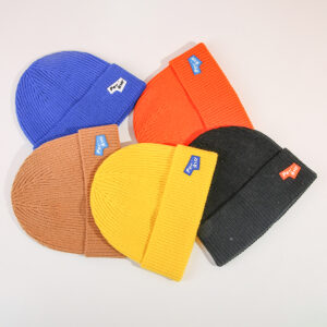 Youth match fashionable knitted hat-blue - Image 3
