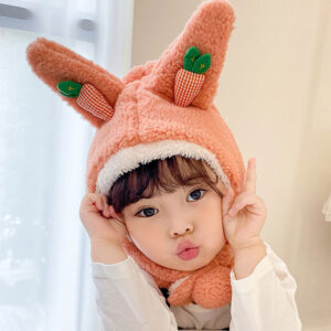Carrot 2-in-1 cartoon children's beanie-orange - Image 3