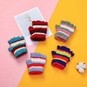 Children purl half-finger gloves - Image 3