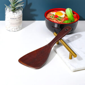 Lacquered small inclined rice scoop - Image 2