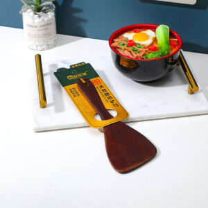 Lacquered small inclined rice scoop - Image 3