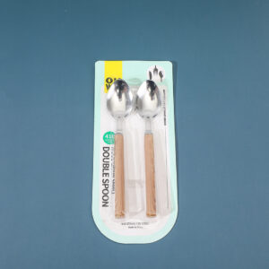 Wood grain small double spoons-7162 - Image 4
