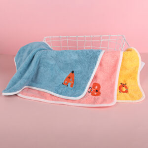 ABC embroidered square towel 35*35 - Image 3