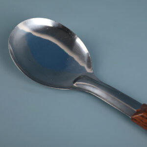 Square hole short rice spoon - Image 2