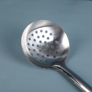 Golden three holes 10# slotted spoon - Image 2