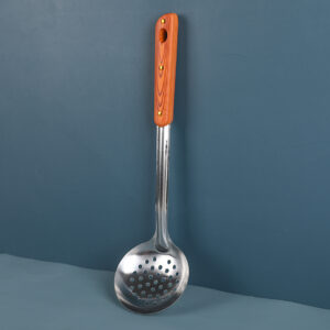 Golden three holes 10# slotted spoon - Image 3