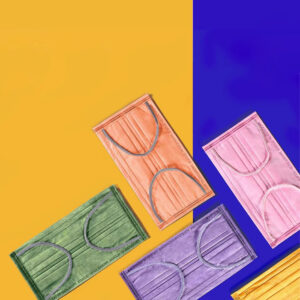 Disposable colorful mask 3pcs - Image 4