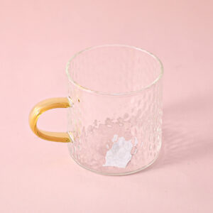 Rice grain glass teacup 90ml-6606 - Image 1