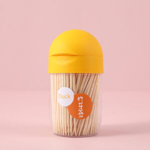 5236 Yellow round bucket-shaped toothpick - Image 3