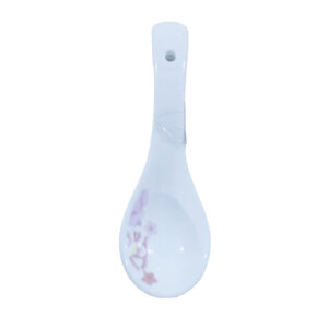 Beach and flower three-bend ceramic spoon 3pcs - Image 2