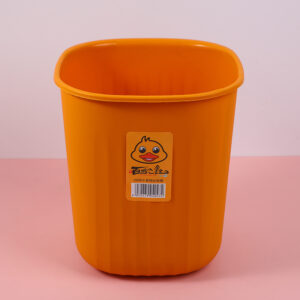 2288- Yellow trash can - Image 1