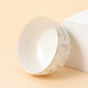 4.5" Grain harvest rhombus ceramic bowl - Image 3