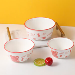 4.7 Inch lucky bear ceramic bowl - Image 2