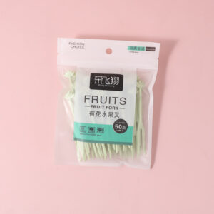 Bag packed cartoon fruit fork 50pcs-011 - Image 1
