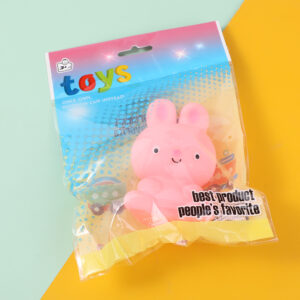 Soft plastic rabbit bath toy - Image 1