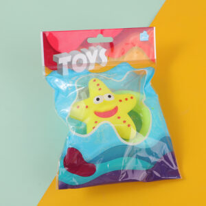 Soft plastic starfish bath toy set - Image 1