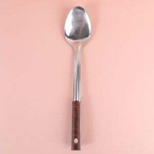Ancient red texture long rice spoon - Image 1