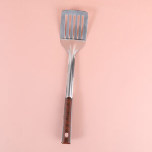 Ancient red texture slotted turner - Image 1