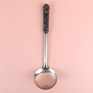 Black frosted with crown ladle - Image 1
