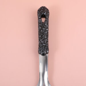 Black frosted with crown short rice spoon - Image 2