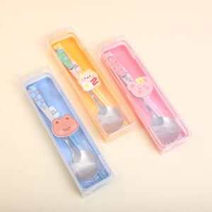 Happy family series spoon and chopsticks set - Image 1