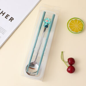 Cute paw spoon and chopsticks two-piece set - Image 2
