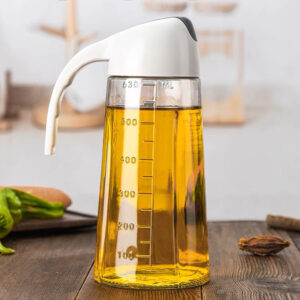 Glass oil pot with handle - Image 2