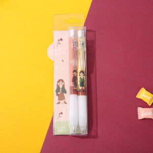 Romantic season 2pcs gel pen Z1505-black 0.5 Black - Image 4