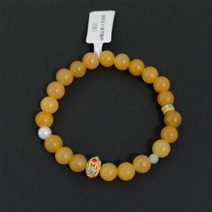 Golden Silk Jade Bracelet - YO - Image 1