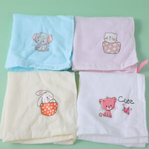 Applique cartoon square towel 25*25-1002 - Image 3