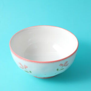 Flower and moon series-7" stone texture bowl - Image 1