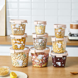 Cartoon Printed Storage Jar 2000ML 301-OH - Image 2