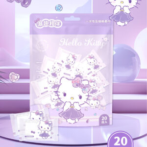 Kitty purple series-Compressed cotton soft tissue (20pcs)-YSMJ-705 - Image 1