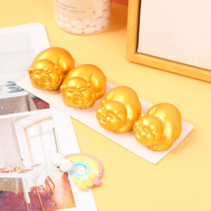 Golden piggy decoration MPY-007-19 - Image 3