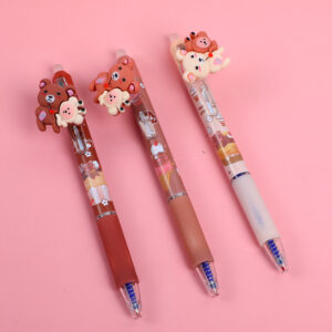 Little bear erasable and clickable gel pen-black MP-8811(1 PC) - Image 1