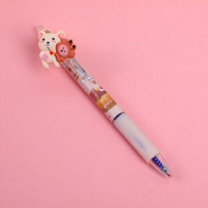 Little bear erasable and clickable gel pen-black MP-8811(1 PC) - Image 2