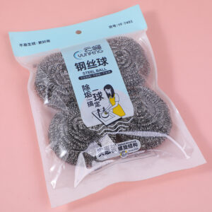 Cleaning steel wire ball 4pcs-7491 - Image 1