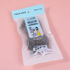 Cleaning steel wire ball 2pcs-7482 - Image 1