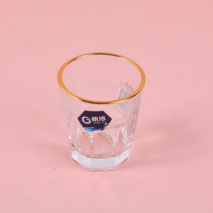 Fenjiu glass cup with gold rim 50ml-5003 - Image 1