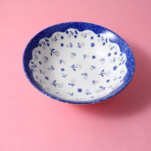 Flower sea ceramic bowl-8 inches - Image 1