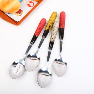 Marble ceramic handle spoon-BZJ-TC07 - Image 1